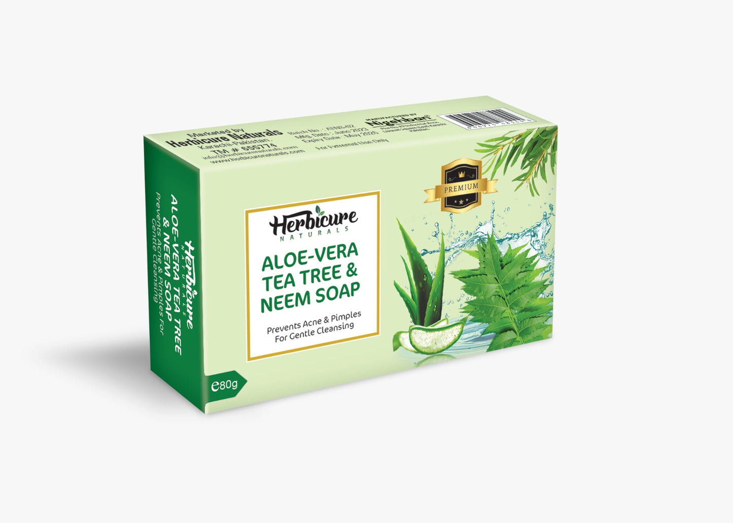 Aloe Vera,Neem And Tea Tree Soap 80g