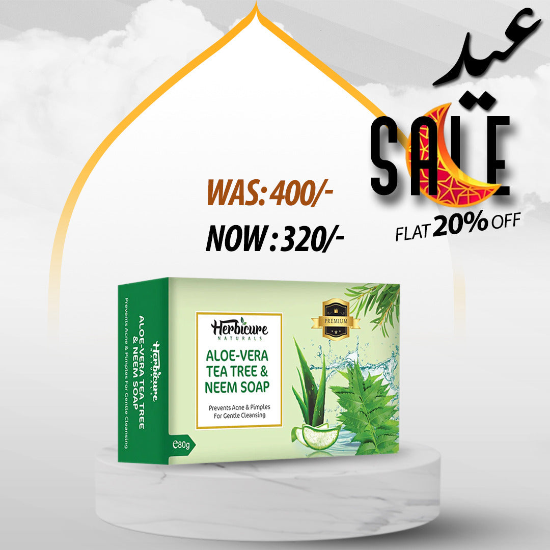 Aloe Vera,Neem And Tea Tree Soap 80g