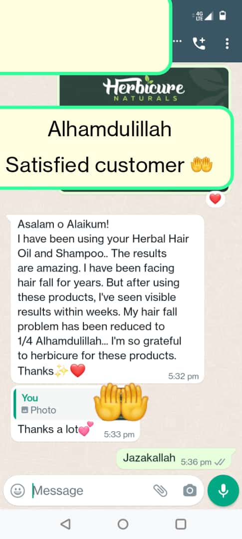 Customer review on WhatsApp