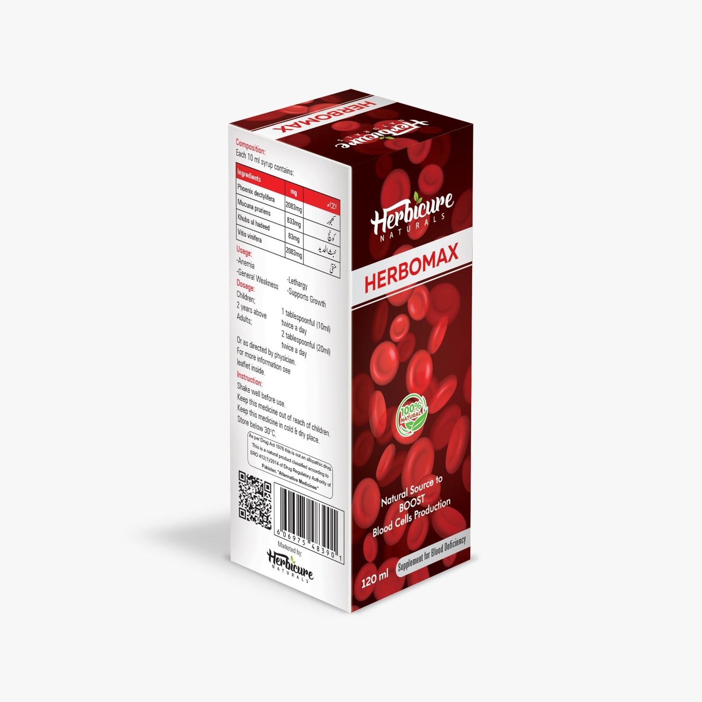 Pack of 10 Herbomax 120ml